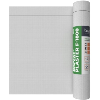 Сетка стеклотканевая фасадная 4,5*4,5мм 160г/м2 1*50м BIOVAT PLASTER F-1800