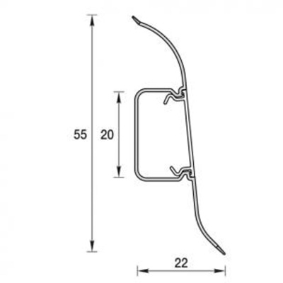 Плинтус IDEAL Дуб Коньячный   206