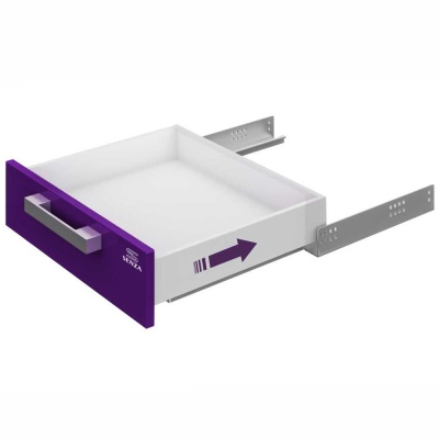 Направляющие SENZA Sincrono 450 (скрыт монтаж полного выдвижения синхрон 3D clip тип В, 10шт/уп)