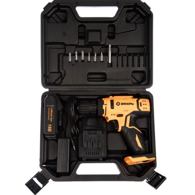 Дрель-шуруповерт аккумулят. ДА-18Л-2К (2,0А/ч) ВИХРЬ 72/14/9