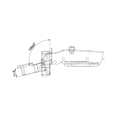 Петля SENZA Soft PLUS накладная (clip-on 35 довод, 4отверстия, 100шт/уп)