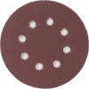 Круг абразивный на ворсовой основе, под липучку перфорированный, Р60, 125мм, 45-9-270