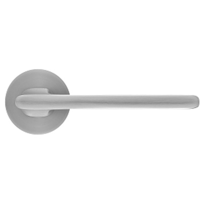 Ручка дверная RAP 26 SLIM-R SC на круглой розетке 6мм, цвет мат.хром