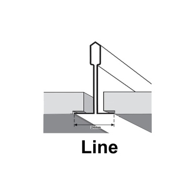 Панель АР 600 Line Т-24 белая (оцинковка) эконом