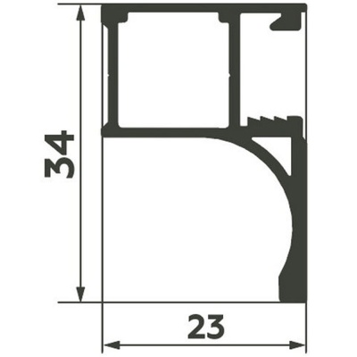 ПРЕМИАЛ Вертик проф Q PREMIAL Черный муар 5,4м