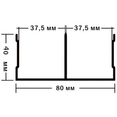 ПРЕМИАЛ Направ-я верхняя Черный глянец 5,9м