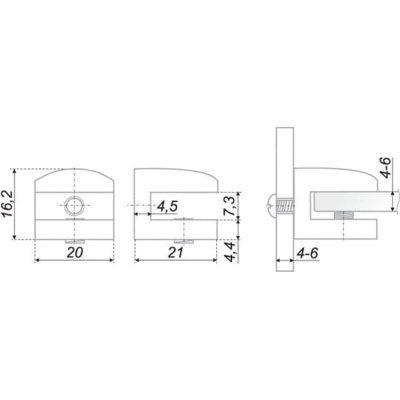 Р512SN.2 Полкодержатель Р512 BOYARD