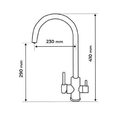 Смеситель для кухни ИРИС сатин