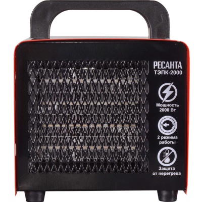 Пушка тепловая электрич. ТЭПК-2000 (керам. нагреваткльный элемент), Ресанта 67/1/21