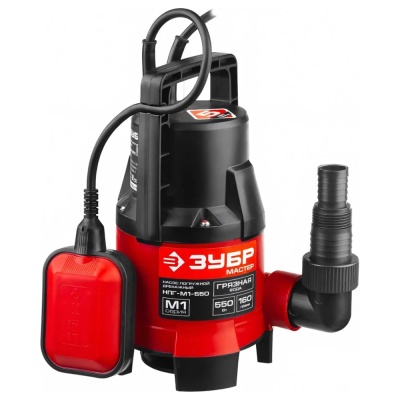 Насос ЗУБР дренажный НПГ-М1-550 для грязной воды 550Вт