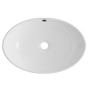 Раковина накладная на столешницу WAVE Star 590*390*195 ш*г*в с переливом  белый овал