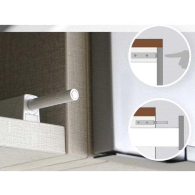 Толкатель SENZA tip-on (магнит) серый (500шт/уп)