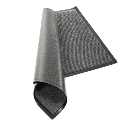 Коврик влаговпитывающий Ребристый 90*150см серый