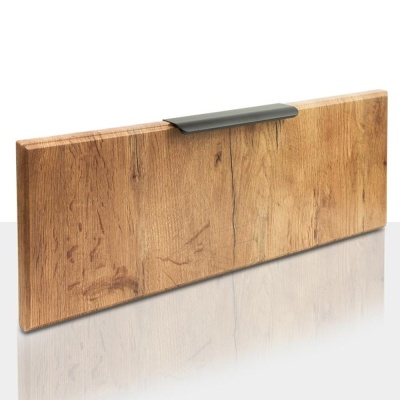 Мебельная ручка торцевая LOFT 320мм черная матовая