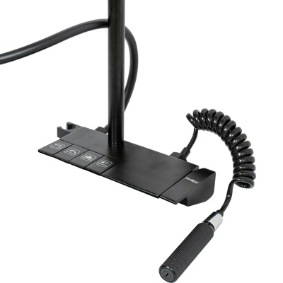 67-0-794 Душевая система  Ремоколор авиац., клавишная, с троп. душем, лейкой, гигиен.душ, излив в корпусе 35мм