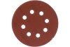 Круг шлиф.ЗУБР Стандарт на велкро основе, 8 отверстий 125мм Р180 (5шт)