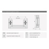 033316 Направляющая шариковая Premial ANDANTE с доводчиком H=45 L-550