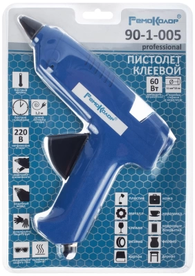 Пистолет клеевой Professional 2 стержня 11мм*10см, кабель 1,2м