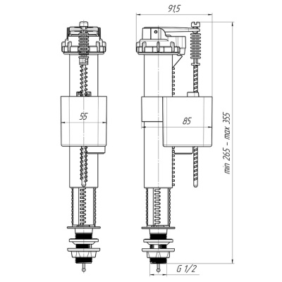 Заливной клапан АНИпласт WC5510