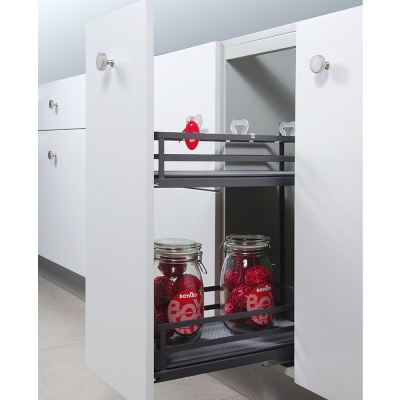 KR28/2/3/300/GRPH Корзина 2-х ярусная с довод.нижн крепление QUADRA