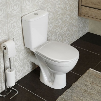 Унитаз-компакт Соло (ROSA) Люкс белый н/п