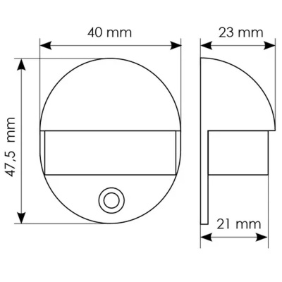 DS1 BL Дверной ограничитель, черный