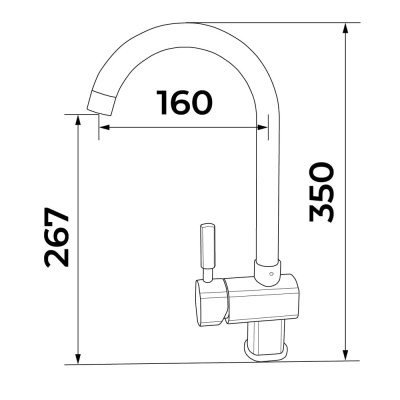 Смеситель для кухни АВИОР АСТЕРОИД