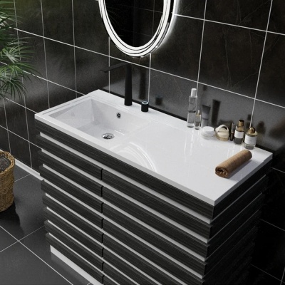 Раковина Cosmos 1200*480 LH с комплектом кронштейнов