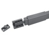 033602 Рейлинг СЕРЫЙ для ящика MAESTRO L400