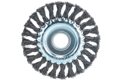 Щетка STAYER PROFESSIONAL дисковая для УШМ, стальная проволока 0,5мм 125мм*22мм