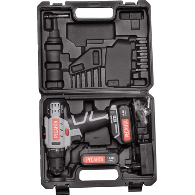 Дрель-шуруповерт аккумулят. ДА-14-2ЛК РЕСАНТА 75/14/4