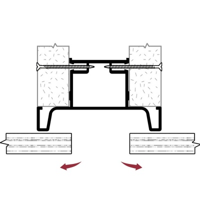 Профиль вертикальный для кухонных баз С ARCH золото матовое 5,4м