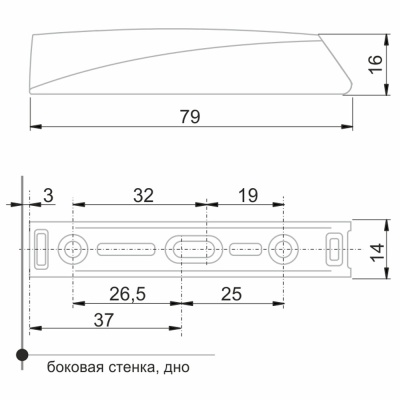 AMF16/GRРН Корпус для накладной установки AMF14 и AMF15 BOYARD
