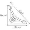 LB15 20-15-0-6028 Плинтус д/столешниц Олива Жемчужная 3,0м KORNER(компл.6014)
