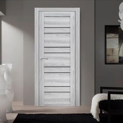 Дверь межкомнатная остекленная NР 54 ПВХ Ривьера Айс ширина 600мм