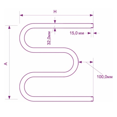 Полотенцесушитель ZOX М 50*50 1