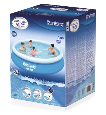 Бассейн надувной  366*76см объем (5377л) BESTWAY 57273 (ЧО)