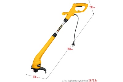 STEHER 400Вт Триммер сетевой, ш/с 25см