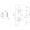 Защелка врезная MAGNLN96WC-50 SN мат.никель