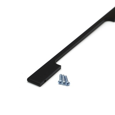 PT016-672BL Ручка д/мебели накладная LOFT, м/ц: 672мм., черная