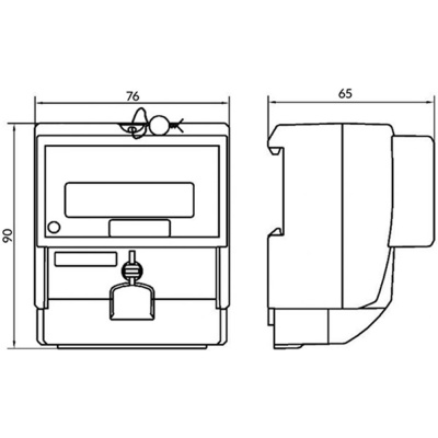 Счетчик эл/эн Меркурий 201.7 1-фазный 1-тарифный 5-60А/230В