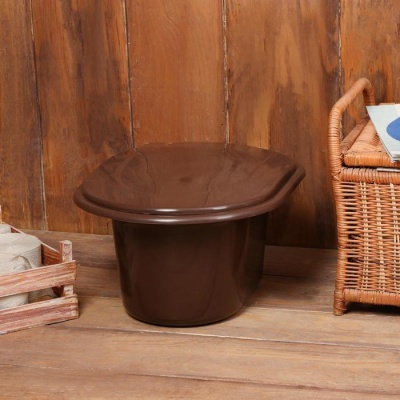Ведро-туалет 11л коричневый