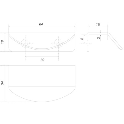 RТ007BGC.1/32 Ручка мебельная DETAIL BOYARD