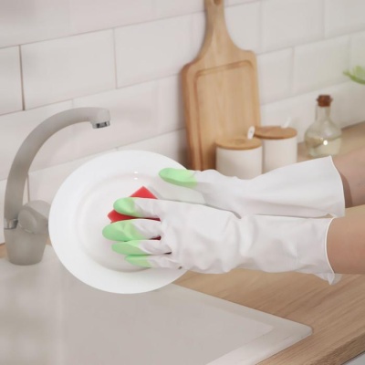 Перчатки хоз. суперпрочные размер М МИКС 4463974, 4463975