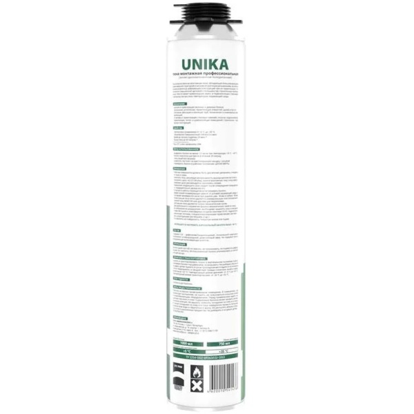 Пена монтажная профессиональная UNIKA 65 (летняя)