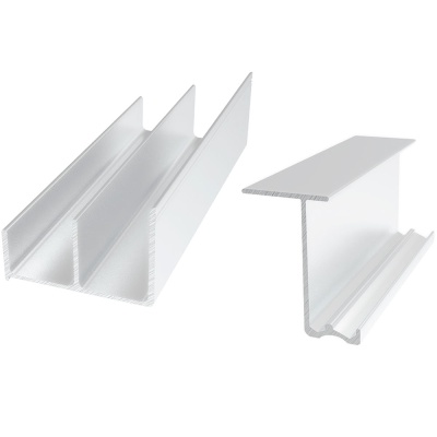 Комплект ALUFORCE PLANE 2 дв. 1665мм хром матовый