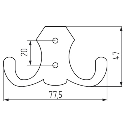 Крючок вешалка размеры
