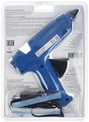 Пистолет клеевой Professional 2 стержня 11мм*10см, кабель 1,2м