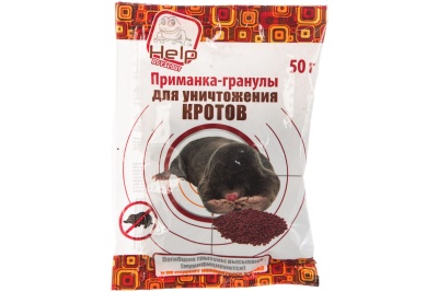 Приманка гранулы для уничтожения кротов, 50г HELP