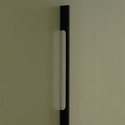 PT016-672BL Ручка д/мебели накладная LOFT, м/ц: 672мм., черная